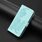 For ZTE Blade A75 4G Datura Flower Embossed Flip Leather Phone Case(Light Blue) - 2