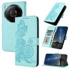 For ZTE nubia Z60S Pro Datura Flower Embossed Flip Leather Phone Case(Light Blue) - 1