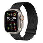 For Apple Watch Ultra 2 49mm ZGA Milanese Magnetic Metal Watch Band(Black) - 1