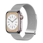 For Apple Watch Series 9 45mm ZGA Milanese Magnetic Metal Watch Band(Silver) - 1