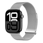 For Apple Watch Series 10 46mm ZGA Milanese Magnetic Metal Watch Band(Silver) - 1