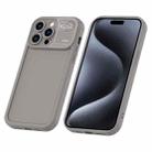For iPhone 15 Pro Max Aromatherapy Liquid Silicone Phone Case(Grey) - 1
