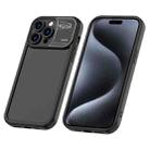 For iPhone 15 Pro Max Aromatherapy Liquid Silicone Phone Case(Black) - 1