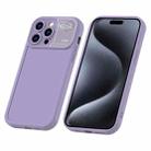 For iPhone 15 Pro Max Aromatherapy Liquid Silicone Phone Case(Purple) - 1