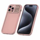 For iPhone 15 Pro Aromatherapy Liquid Silicone Phone Case(Pink) - 1