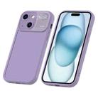 For iPhone 15 Aromatherapy Liquid Silicone Phone Case(Purple) - 1