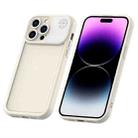 For iPhone 14 Pro Aromatherapy Liquid Silicone Phone Case(Beige) - 1