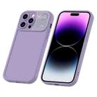 For iPhone 14 Pro Aromatherapy Liquid Silicone Phone Case(Purple) - 1