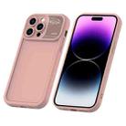 For iPhone 14 Pro Max Aromatherapy Liquid Silicone Phone Case(Pink) - 1