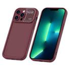 For iPhone 13 Pro Max Aromatherapy Liquid Silicone Phone Case(Wine Red) - 1