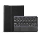 For vivo Pad3 Pro 13 inch  AV14-A Bluetooth Keyboard TPU Leather Tablet Case with Holder(Black) - 1