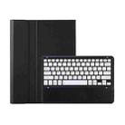 For vivo Pad3 Pro 13 inch  AV14 Bluetooth Keyboard TPU Leather Tablet Case with Holder(Black White) - 1