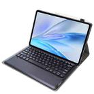 For vivo Pad SE 12.3 Bluetooth Keyboard TPU Leather Tablet Case with Holder(Black) - 3