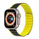 For Apple Watch Series 2 42mm ZGA Two Color Magnetic Silicone Watch Band(Grey+Yellow) - 1