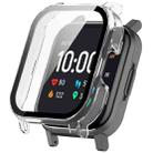 For Xiaomi Haylou Watch 2 LS02 PC + Tempered Film Integrated Watch Protective Case(Transparent White) - 1