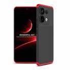 For Xiaomi Redmi Note 13 Pro 5G GKK Three Stage Splicing Full Coverage PC Phone Case(Black Red) - 1