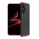 For Xiaomi Redmi Note 13 Pro+ 5G GKK Three Stage Splicing Full Coverage PC Phone Case(Black Red) - 1