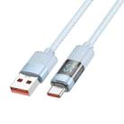 BOROFONE BU46 1.2m 5A USB to USB-C / Type-C Basic Charging Data Cable with Display(Blue) - 1