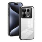 For Infinix Note 40 2.5mm Anti-slip Clear Acrylic Hybrid TPU Phone Case(Black) - 1