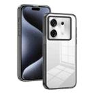 For Infinix Zero 30 5G 2.5mm Anti-slip Clear Acrylic Hybrid TPU Phone Case(Black) - 1