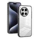 For Tecno Camon 30 Premier Anti-slip Clear Acrylic Hybrid TPU Phone Case(Black) - 1