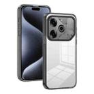 For Tecno Pova 6 Pro Anti-slip Clear Acrylic Hybrid TPU Phone Case(Black) - 1