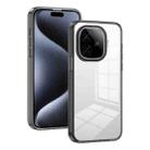 For vivo iQOO Z9 Global 2.5mm Anti-slip Clear Acrylic Hybrid TPU Phone Case(Black) - 1