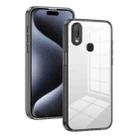 For vivo Y11 / Y17 2.5mm Anti-slip Clear Acrylic Hybrid TPU Phone Case(Black) - 1