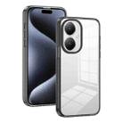 For vivo Y27 4G 2.5mm Anti-slip Clear Acrylic Hybrid TPU Phone Case(Black) - 1