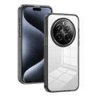 For Realme 12 Pro+ 2.5mm Anti-slip Clear Acrylic Hybrid TPU Phone Case(Black) - 1
