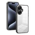 For Realme C55 2.5mm Anti-slip Clear Acrylic Hybrid TPU Phone Case(Black) - 1