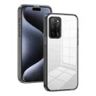 For OPPO A55 5G 2.5mm Anti-slip Clear Acrylic Hybrid TPU Phone Case(Black) - 1