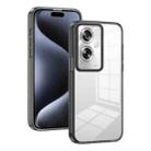 For OPPO A79 5G 2.5mm Anti-slip Clear Acrylic Hybrid TPU Phone Case(Black) - 1
