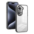 For OPPO Reno11 5G Global 2.5mm Anti-slip Clear Acrylic Hybrid TPU Phone Case(Black) - 1