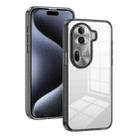 For OPPO Reno11 Pro 5G Global 2.5mm Anti-slip Clear Acrylic Hybrid TPU Phone Case(Black) - 1