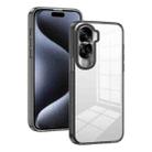 For Honor 90 Lite 2.5mm Anti-slip Clear Acrylic Hybrid TPU Phone Case(Black) - 1