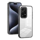 For Honor 200 Lite Global Anti-slip Clear Acrylic Hybrid TPU Phone Case(Black) - 1