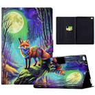 For iPad 9.7 2017/ 2018 / Air 2 / Air Voltage Painted Smart Leather Tablet Case(Moonlight Fox) - 1
