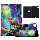 For iPad Pro 11 2022 / 2021 / 2020 Voltage Painted Smart Leather Tablet Case(Moonlight Fox) - 1