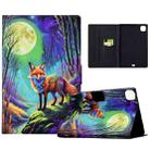 For iPad Pro 11 2024 Voltage Painted Smart Leather Tablet Case(Moonlight Fox) - 1