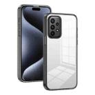 For Samsung Galaxy A23 4G 2.5mm Anti-slip Clear Acrylic Hybrid TPU Phone Case(Black) - 1