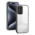 For Samsung Galaxy A52 5G 2.5mm Anti-slip Clear Acrylic Hybrid TPU Phone Case(Black) - 1
