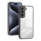 For Samsung Galaxy S22 5G 2.5mm Anti-slip Clear Acrylic Hybrid TPU Phone Case(Black) - 1