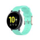 For Galaxy Watch Active 3 / Active 2 / Active / Galaxy Watch 3 41mm / Galaxy Watch 42mm 20mm Dot Texture Watch Band(Mint Green) - 1