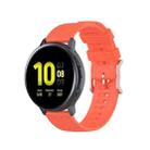 For Galaxy Watch Active 3 / Active 2 / Active / Galaxy Watch 3 41mm / Galaxy Watch 42mm 20mm Dot Texture Watch Band(Orange) - 1