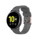 For Galaxy Watch Active 3 / Active 2 / Active / Galaxy Watch 3 41mm / Galaxy Watch 42mm 20mm Dot Texture Watch Band(Grey) - 1