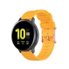 For Galaxy Watch Active 3 / Active 2 / Active / Galaxy Watch 3 41mm / Galaxy Watch 42mm 20mm Dot Texture Watch Band(Yellow) - 1