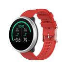 For Polar Ignite 20mm Dot Texture Watch Band(Red) - 1