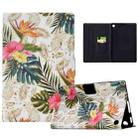For Amazon Kindle Fire 7 2022 Electric Pressed Painted Smart Leather Tablet Case(Gold Pineapple) - 1