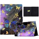 For Amazon Kindle Paperwhite 5 2021 Electric Pressed Painted Smart Leather Tablet Case(Gold Butterflies) - 1